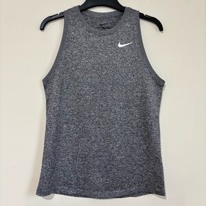 Nike Dri Fit women's XS Heather Gray breathe running Gym Workout tank Top